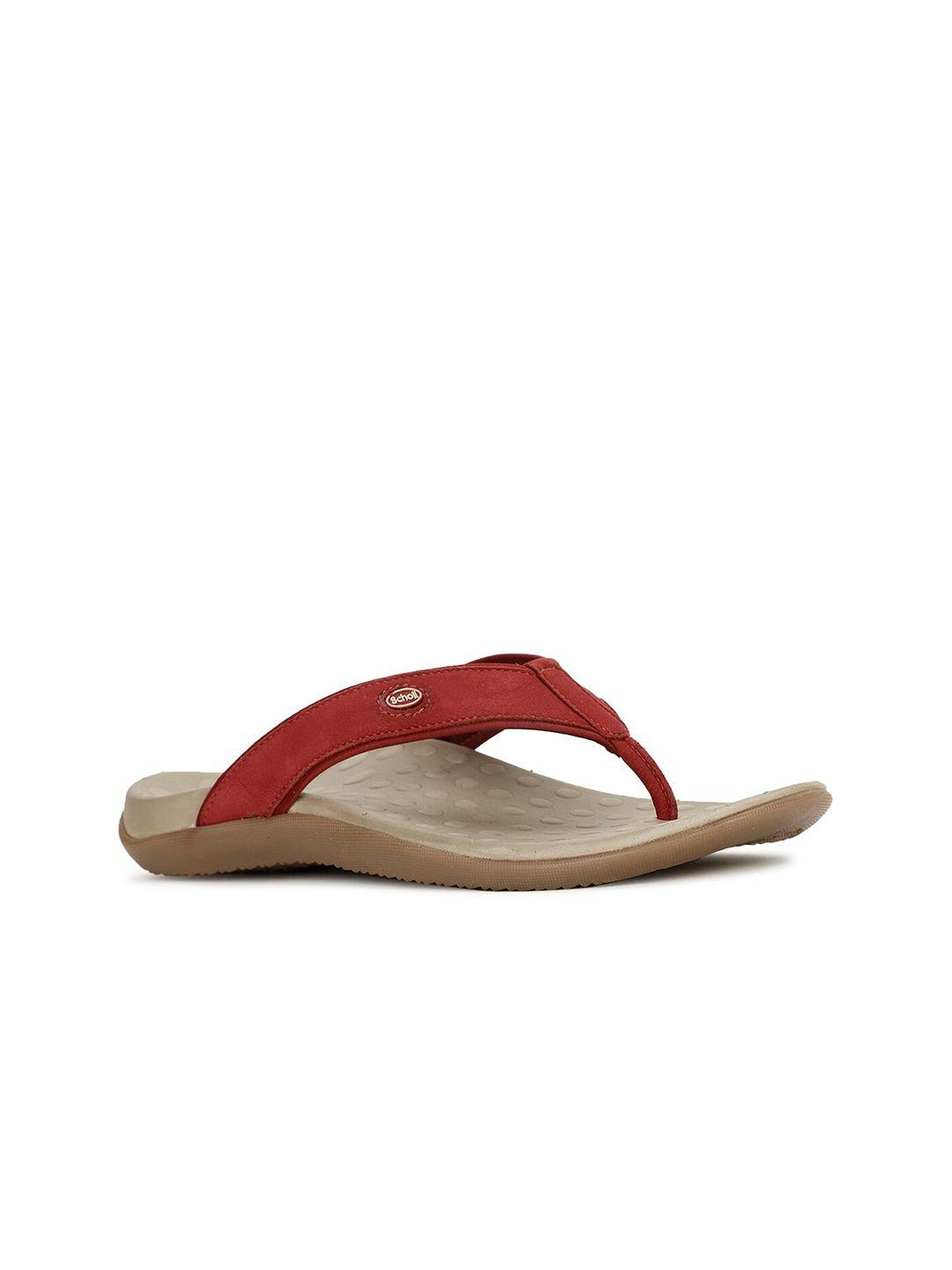 scholl women textured thong flip-flops