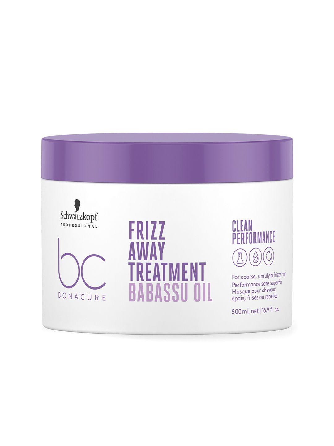 schwarzkopf professional bonacure frizz away hair mask with babassu oil - 500ml