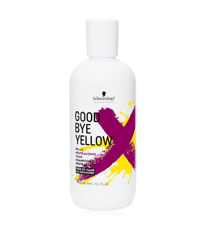 schwarzkopf professional goodbye yellow neutralizing shampoo 300 ml
