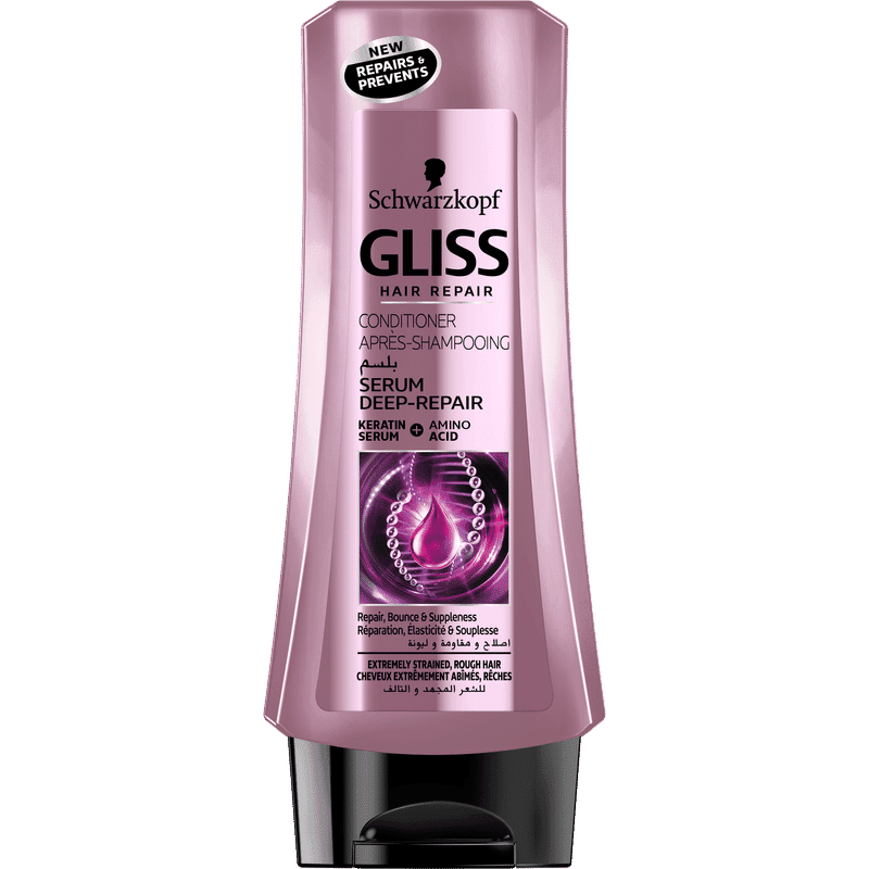 schwarzkopf gliss hair repair with liquid keratin serum deep repair conditioner