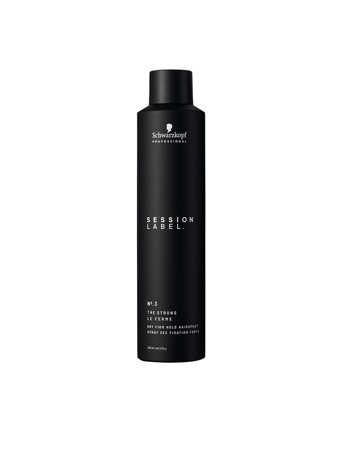 schwarzkopf professional session label strong hold hair super dry fix spray-300ml