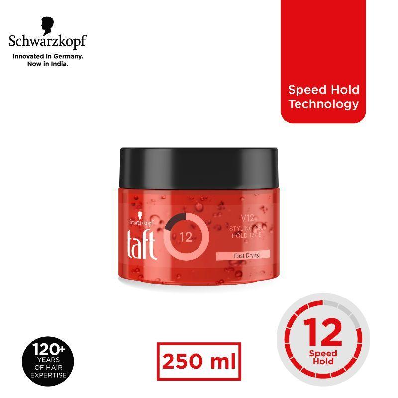 schwarzkopf taft power v12 hair styling gel jar