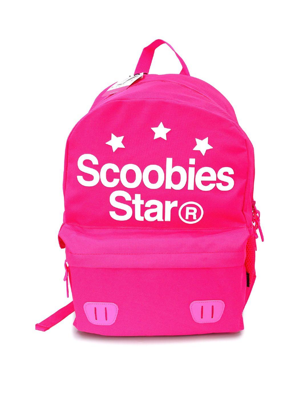 scoobies kids typography medium size backpack