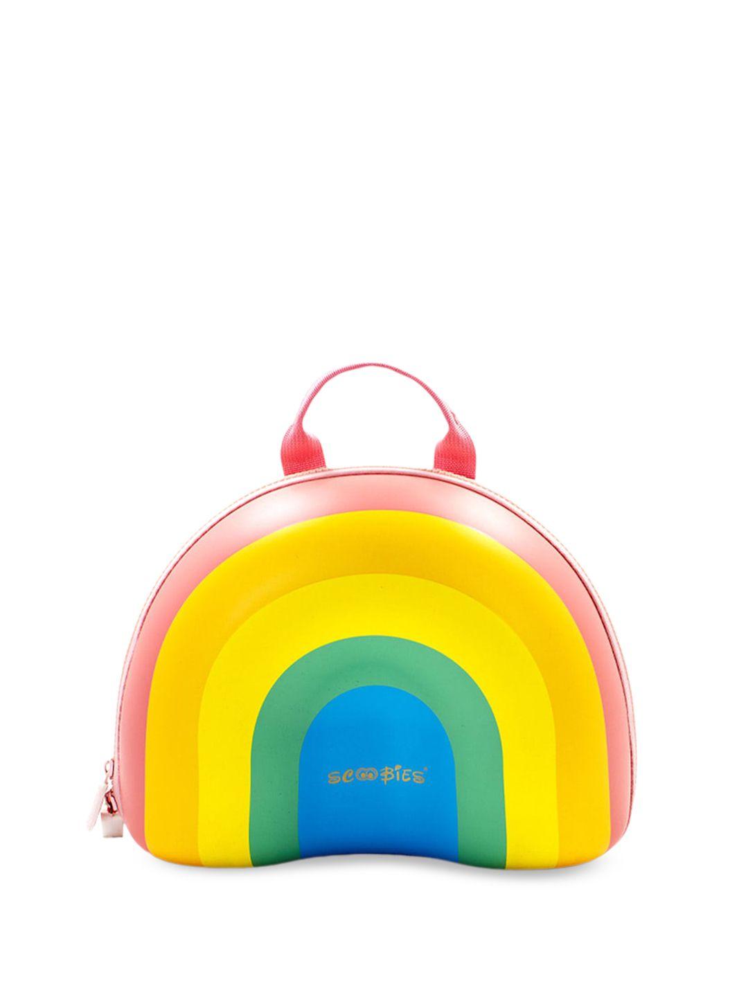 scoobies unisex kids multicoloured rainbow toddler backpack