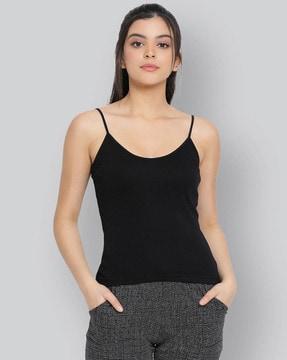 scoop-neck camisole with adjustable strap