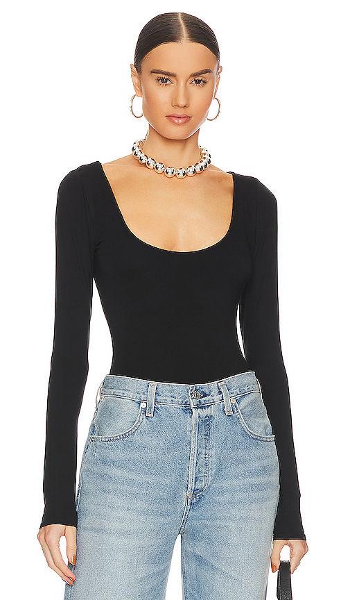 scoop neck bodysuit