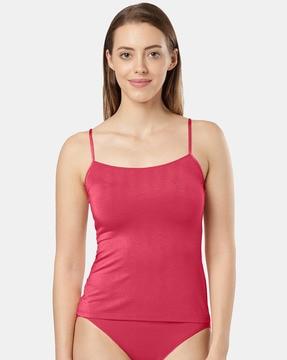 scoop-neck camisole with adjustable strap