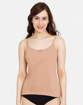 scoop-neck cotton camisole