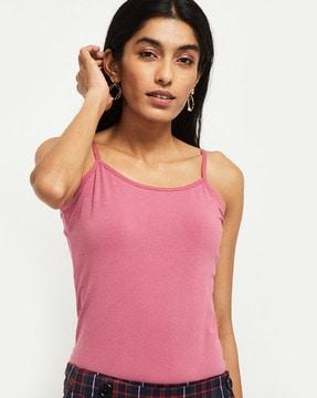 scoop-neck strappy camisole