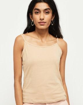 scoop-neck strappy camisole