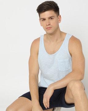 scoop-neck tank t-shirt