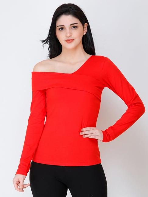 scorpius red regular fit top