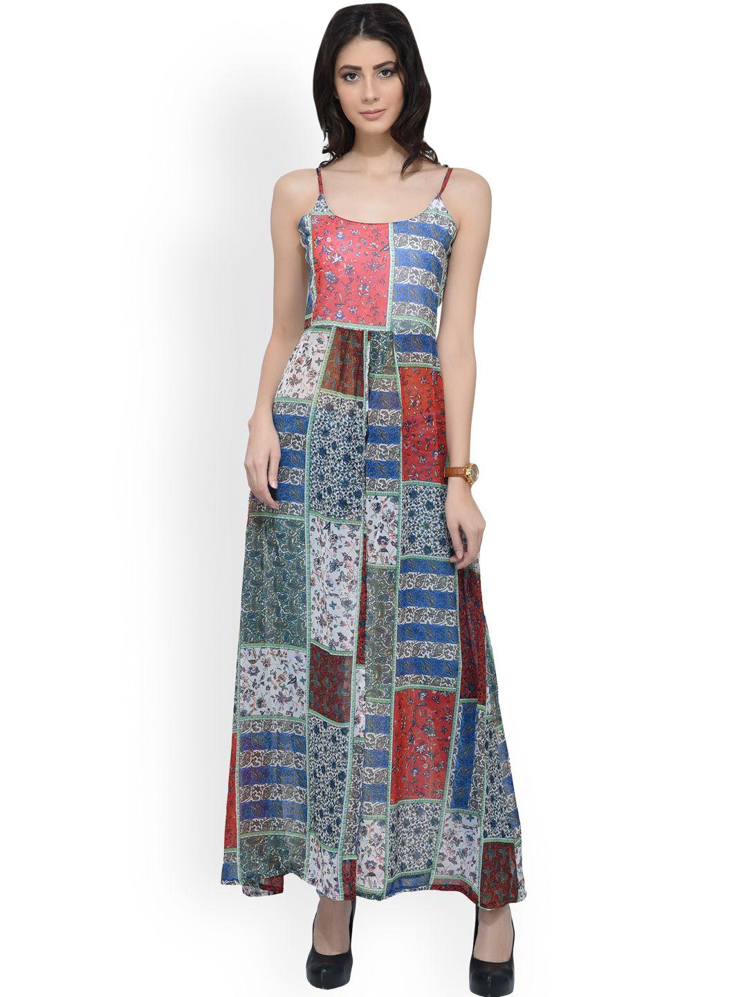 scorpius women multicoloured printed maxi top