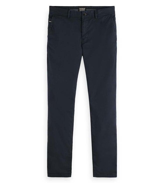 scotch & soda blue skinny fit chinos