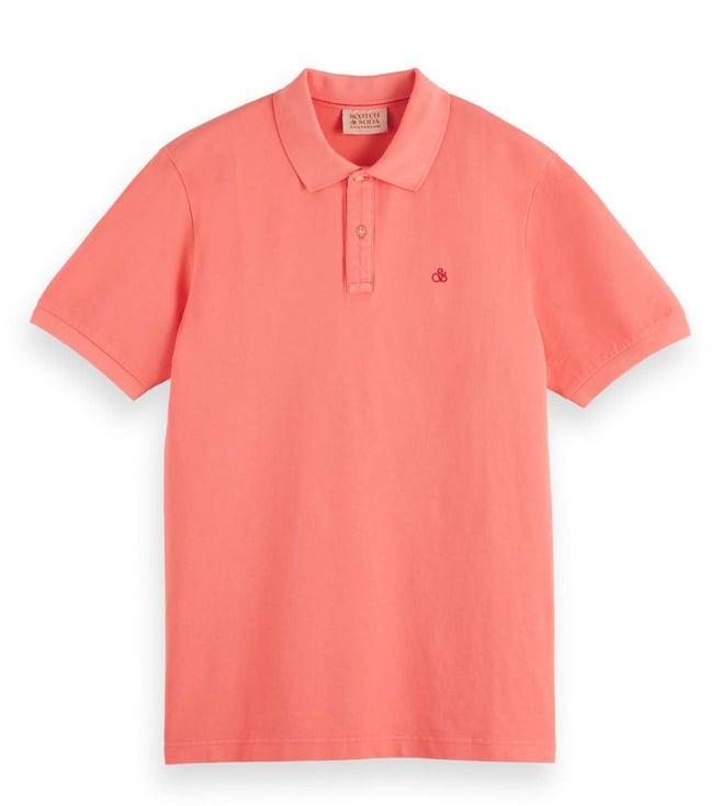 scotch & soda coral reef regular fit polo t-shirt