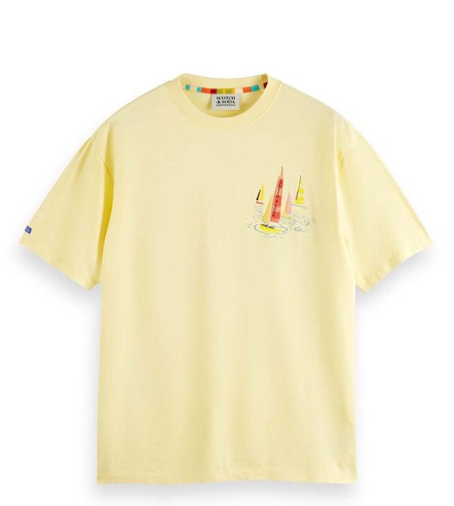 scotch & soda first light printed regular fit t-shirt