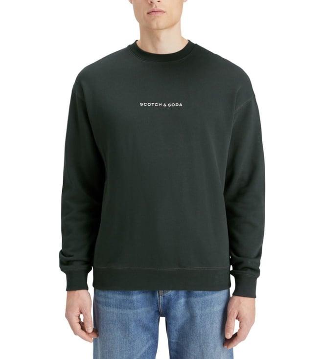 scotch & soda grach ten green core - logo front chest sweatshirt