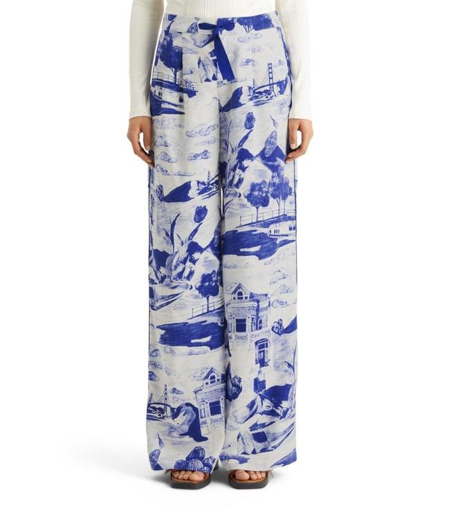 scotch & soda journey of the free mind blue eleni printed pyjama pant