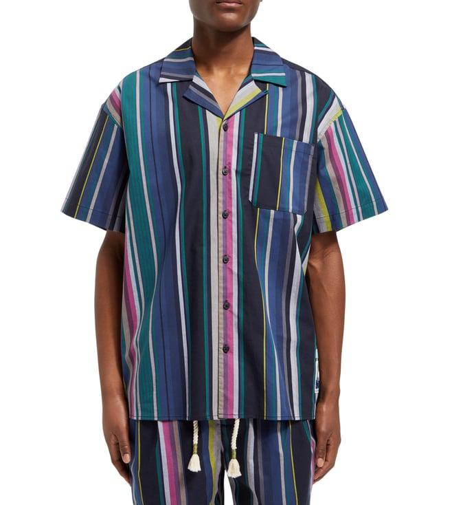 scotch & soda multicolor stripes regular fit shirt