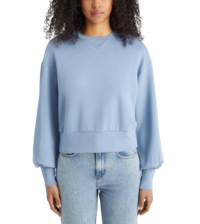 scotch & soda mystic blue modal sweatshirt