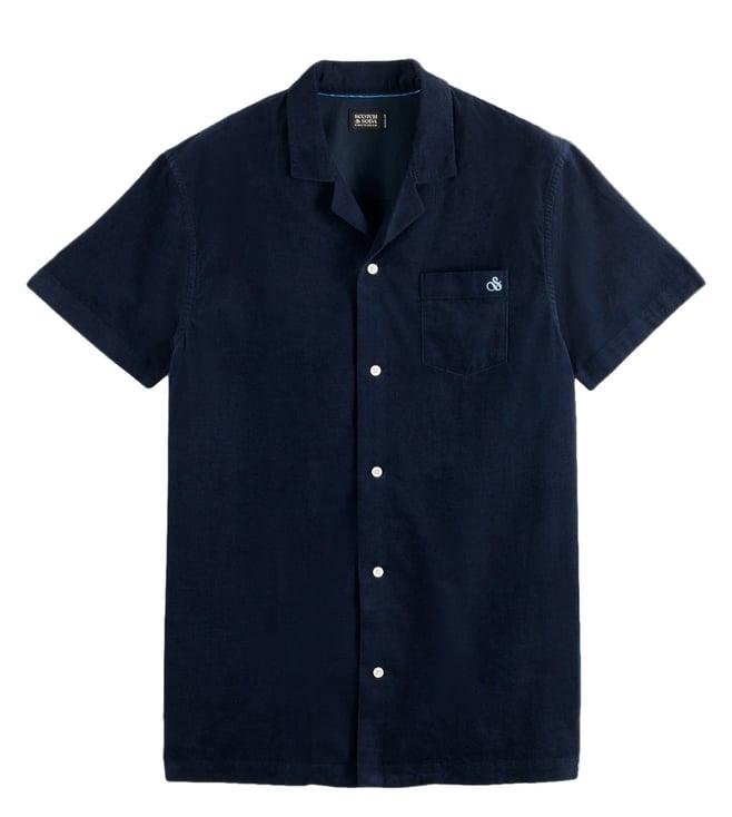 scotch & soda night short sleeve corduroy shirt