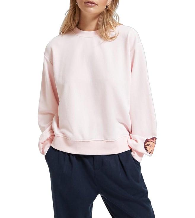 scotch & soda pale pink regular fit sweatshirt