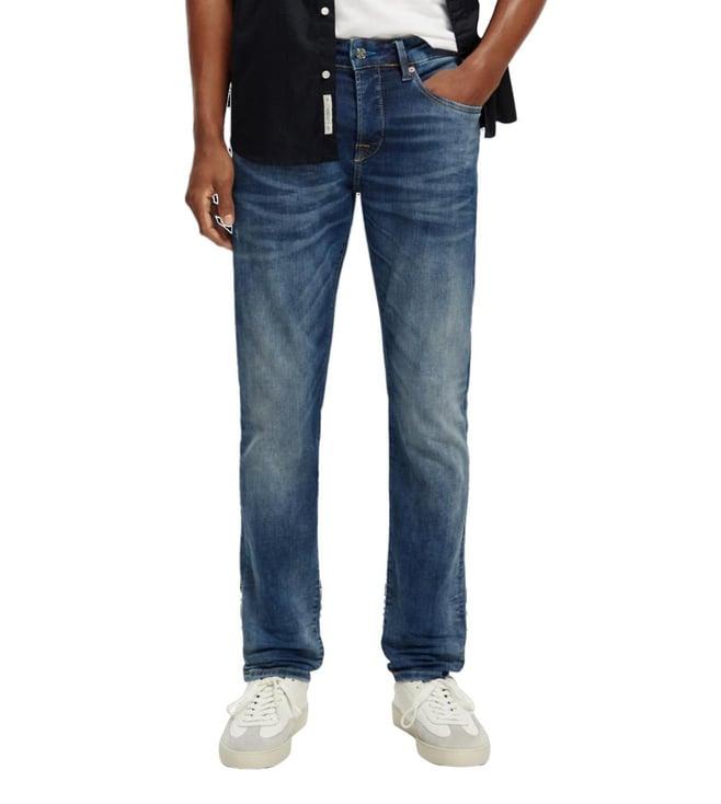 scotch & soda ralston cloud of smoke lightly washed mid rise jeans