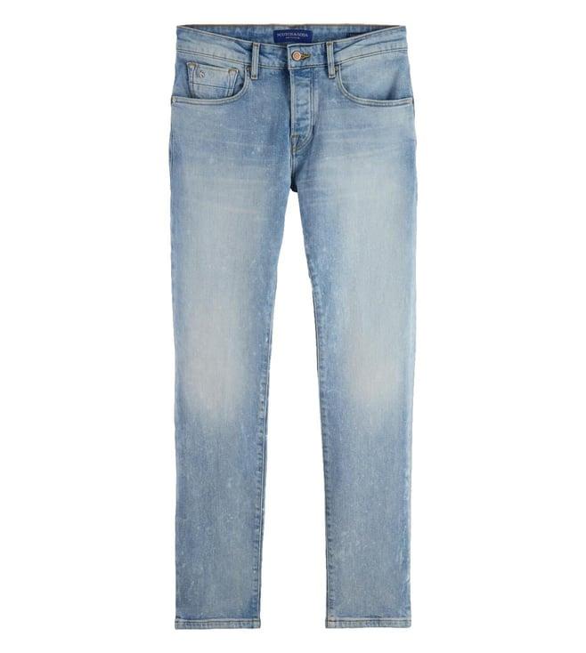 scotch & soda ralston splash heavily washed mid rise jeans