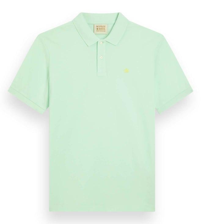 scotch & soda seafoam regular fit polo t-shirt