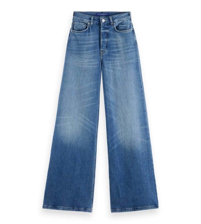 scotch & soda the wave loose heavily washed high rise jeans