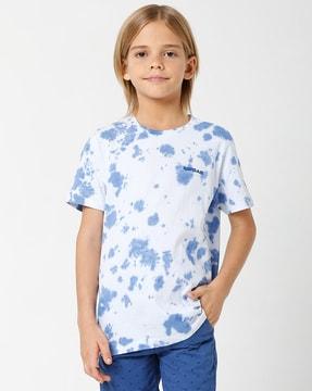 scuba in tie & dye round-neck t-shirt