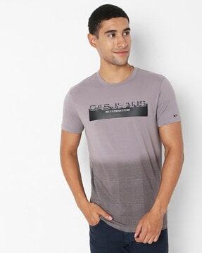 scuba lh bar printed slim fit crew-neck t-shirt