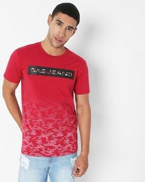 scuba ombre-camo slim fit crew-neck t-shirt