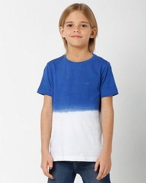 scuba ombre-dyed crew-neck t-shirt