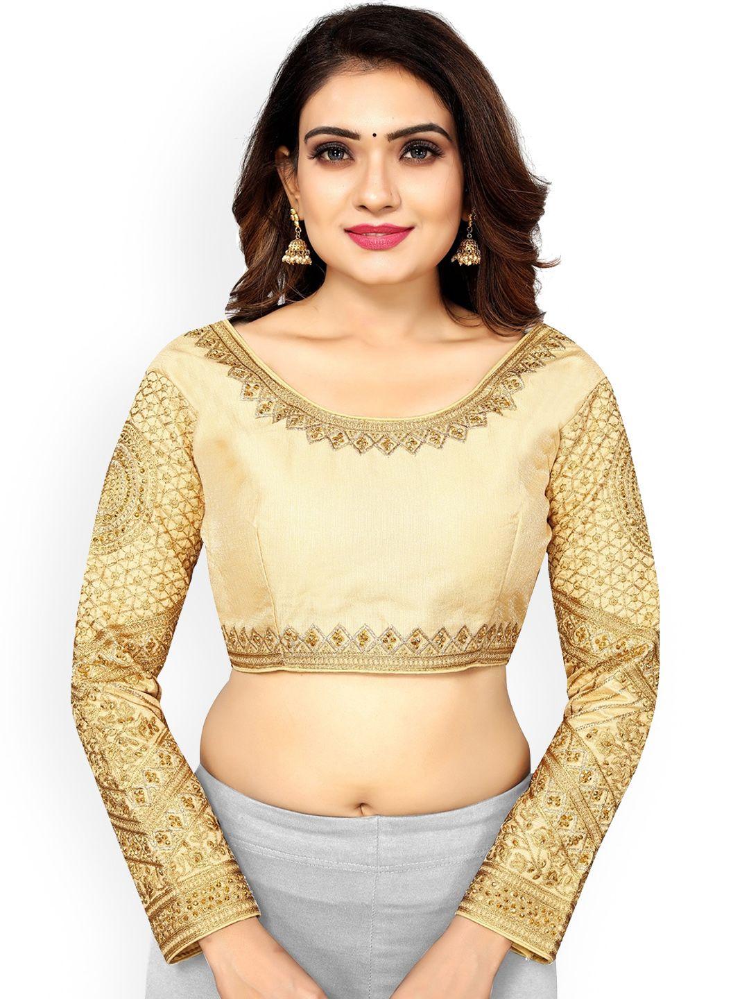 scube designs embroidered silk saree blouse