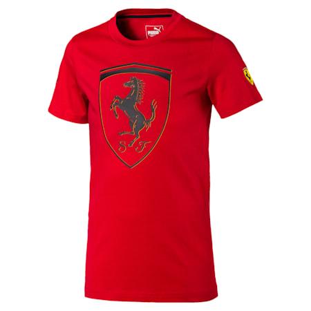 scuderia ferrari  unisex kids big shield t-shirt