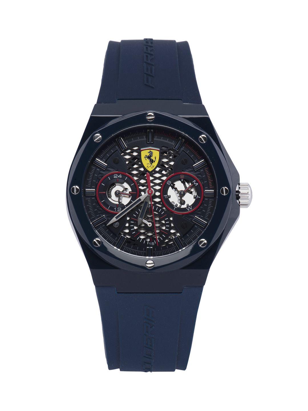 scuderia ferrari men blue multi function watch 0830788