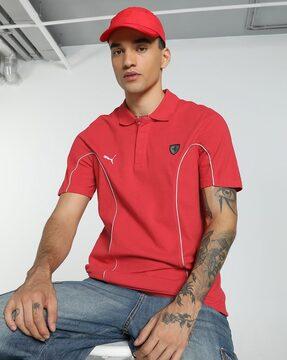 scuderia ferrari motorsport regular fit polo t-shirt