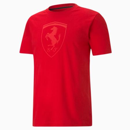 scuderia ferrari race big shield tonal men's tee