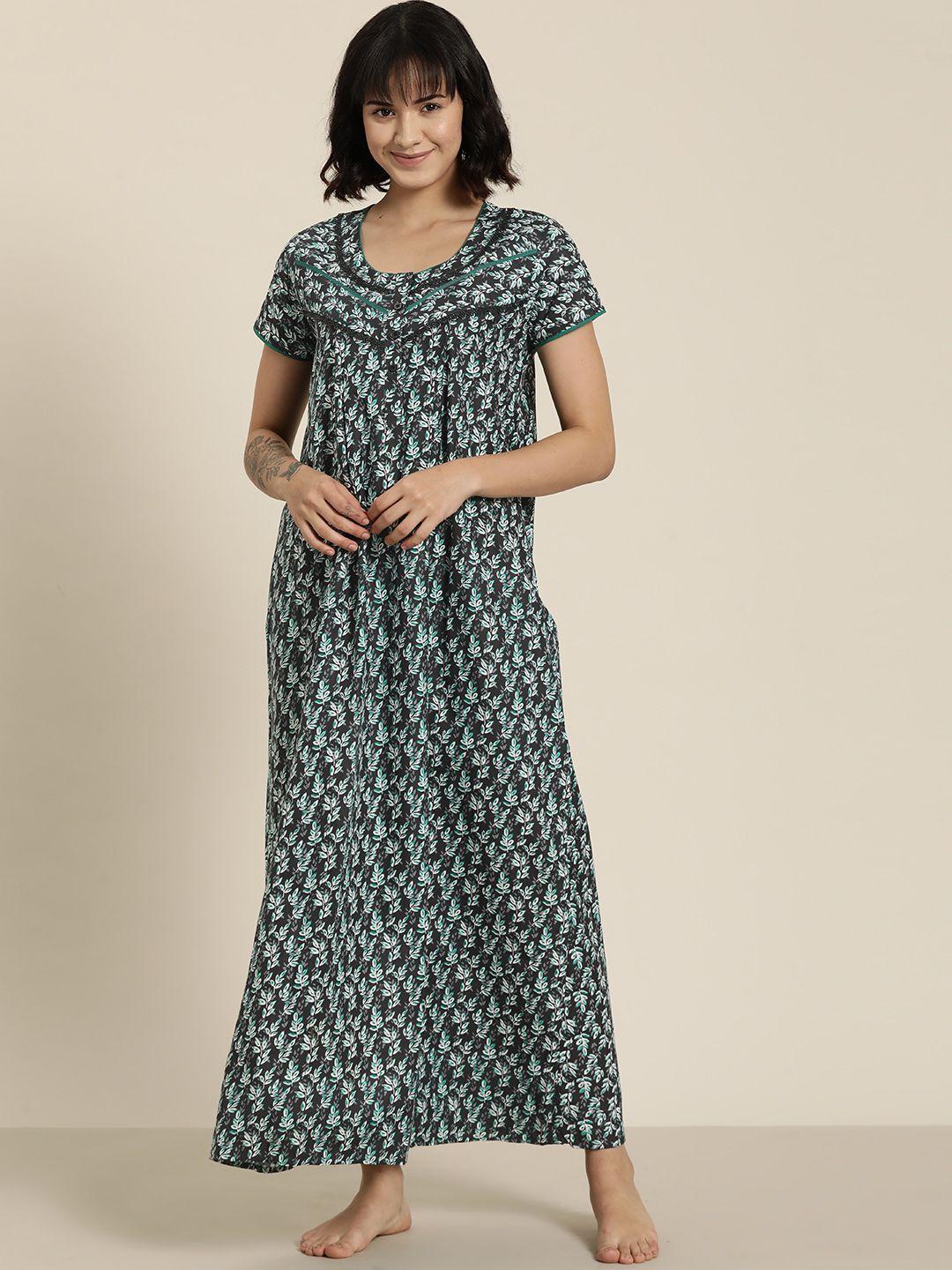 sdl by sweet dreams printed maxi nightdress