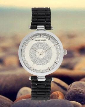 sdw24-wh1 women analog wrist watch with metal strap