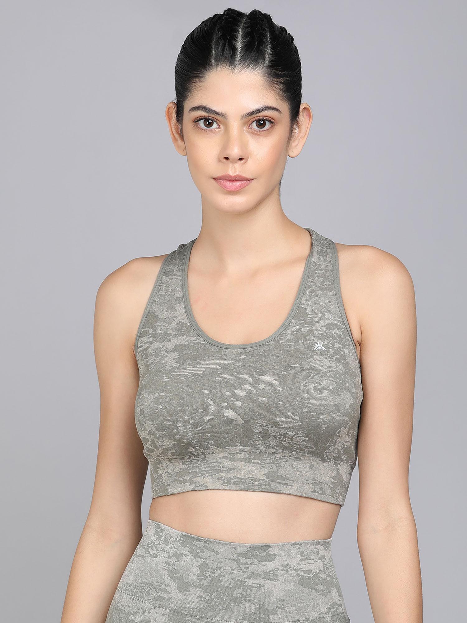 seamless medium impact bra