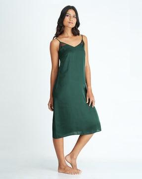 seamless slip dress with adjustable strap