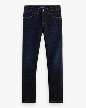 search for space lightly washed tapered fit jeans