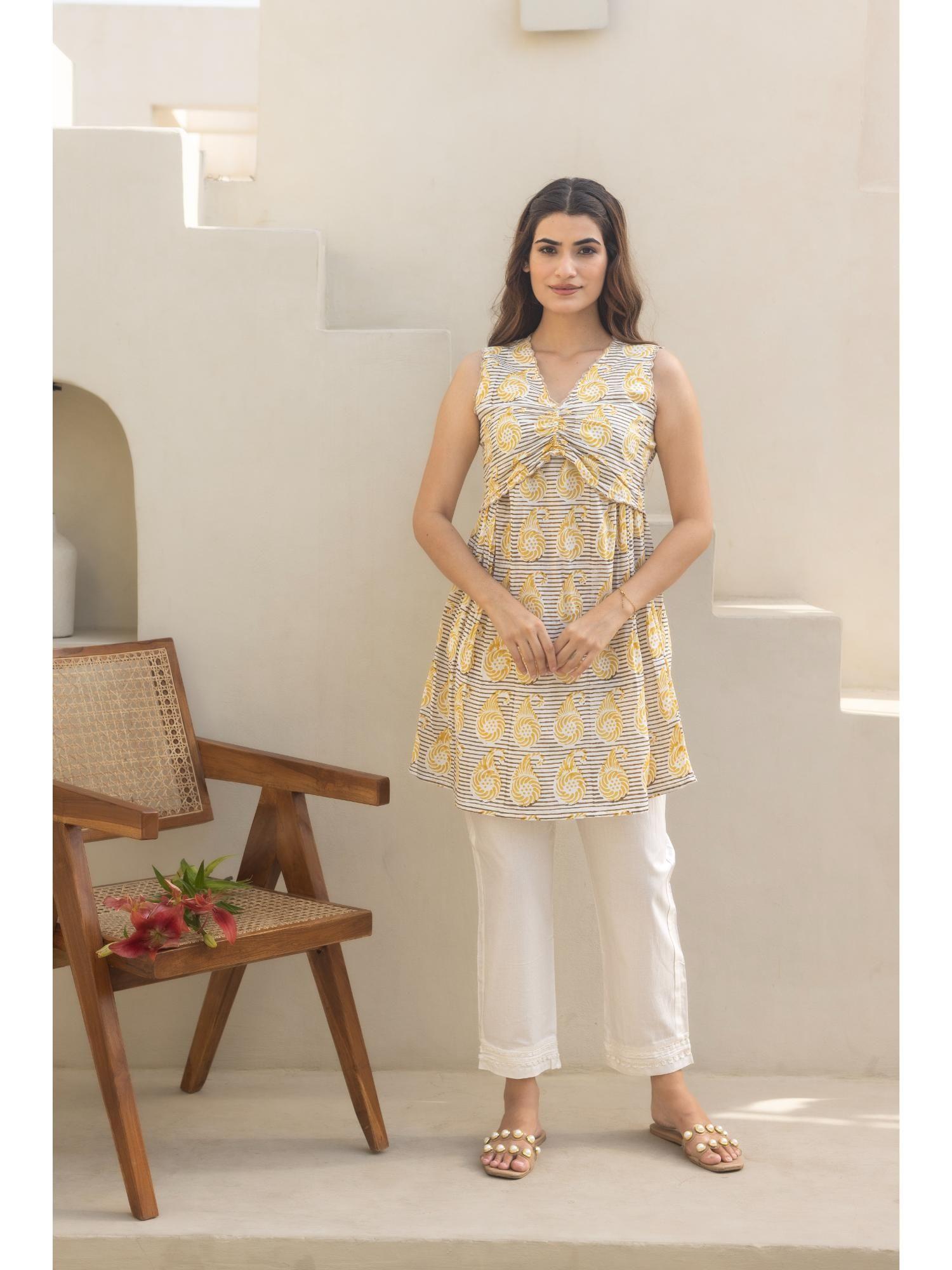 seashell short kurta