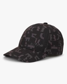 seasonal logo print water-repellent baseball cap