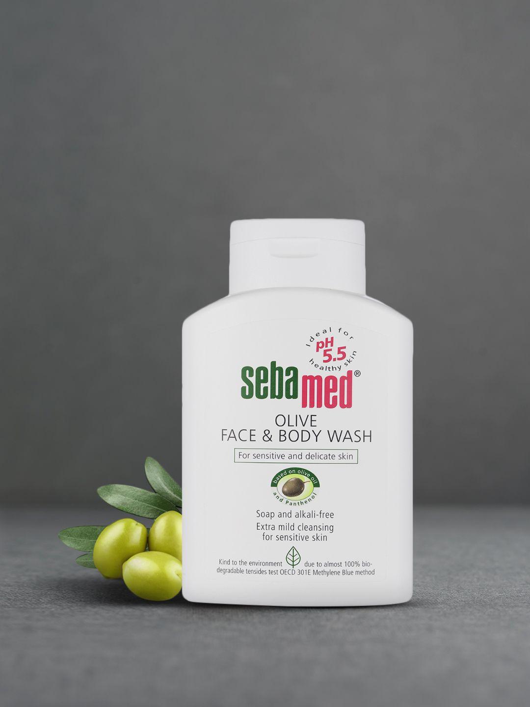 sebamed unisex olive face & body wash 200 ml