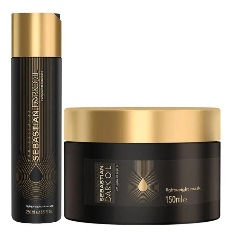 sebastian professional dark oil lightweight shampoo and mask combo