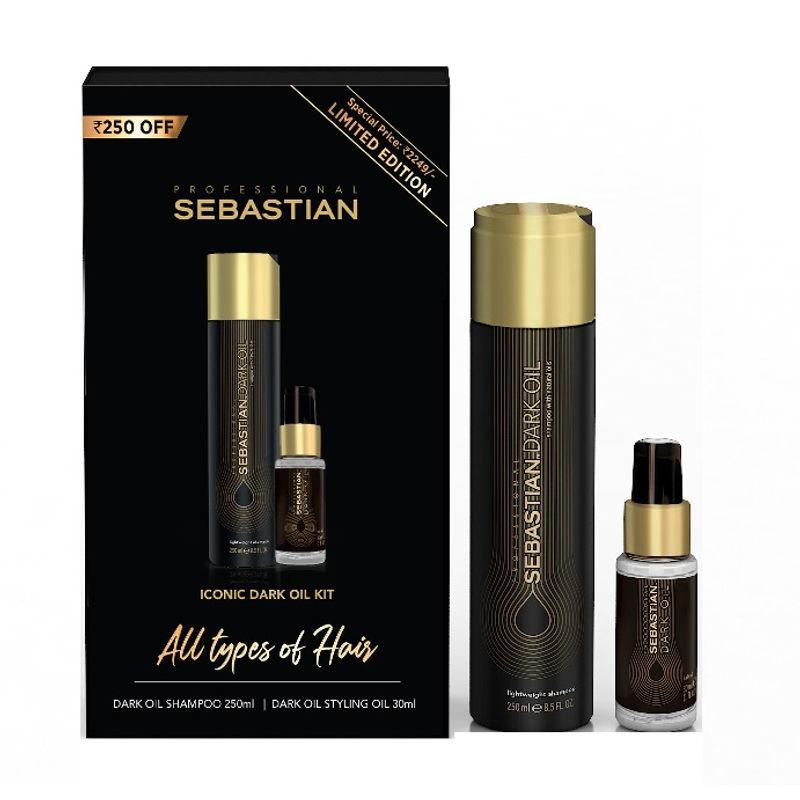 sebastian professional iconic dark oil kit for all hair types (worth rs. 2499)