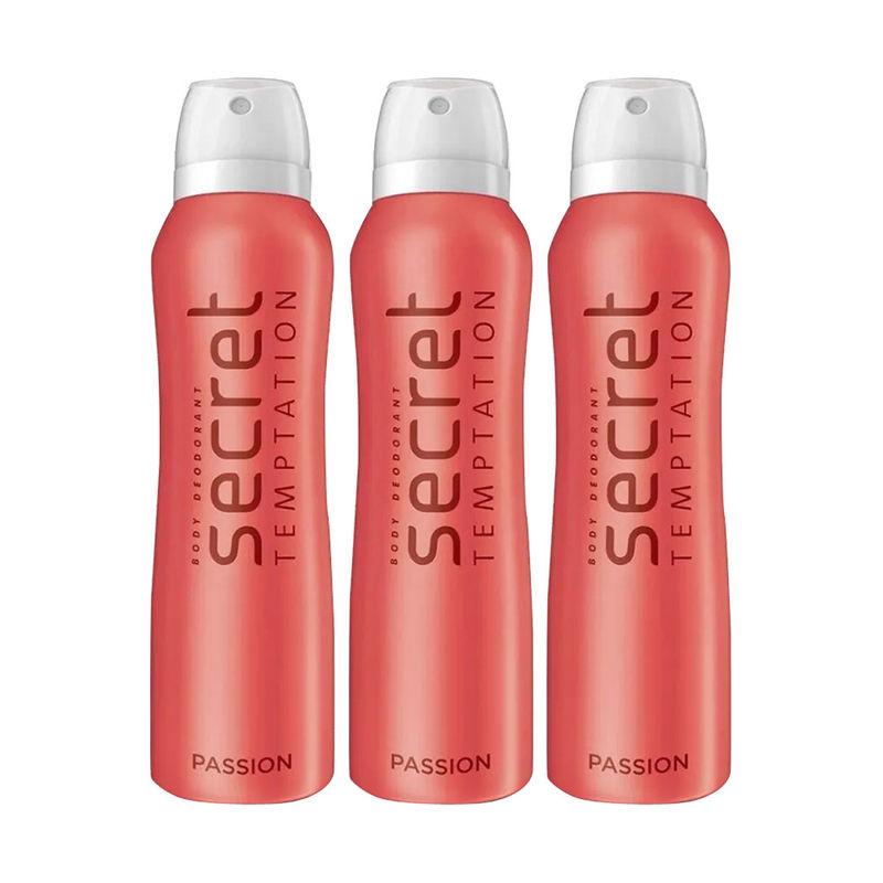 secret temptation passion deodorant spray for women (pack of 2)